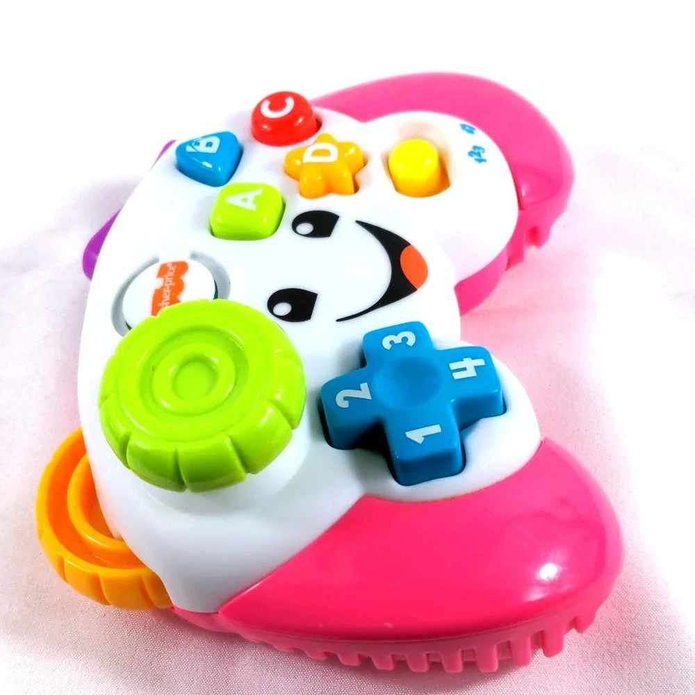 Fisher-Price Laugh & Learn Game & Learn Controller Pink Musical Toy FNT06